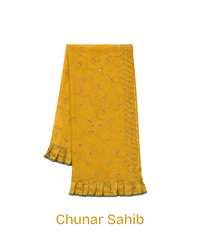Anand Chunnar Sahib for Guruji Chola Set and Darbar Shringar