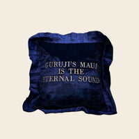 Anhad Naad Blue Takiya Sahib Cover with Guruji Mauj embroidery for Guruji Darbar