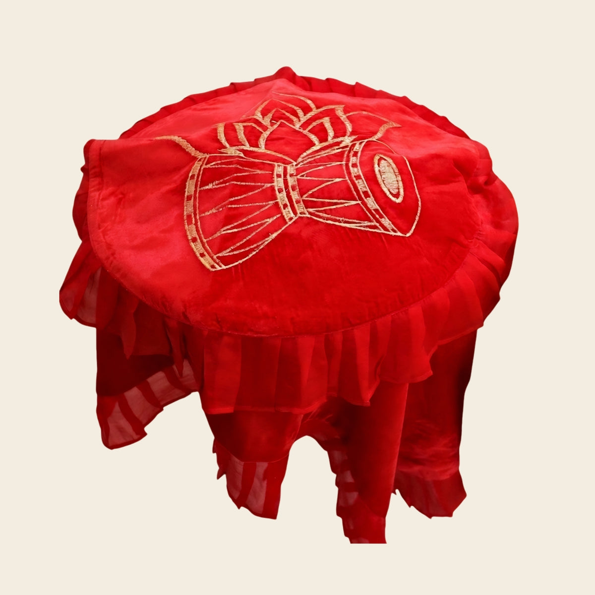 Anhad Naad Red Bhog Thaal Cover Sahib for Guruji Darbar offering