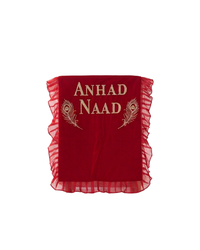 Anhad Naad Red Gaddi Back Cover Sahib for Guruji Darbar Chola Set
