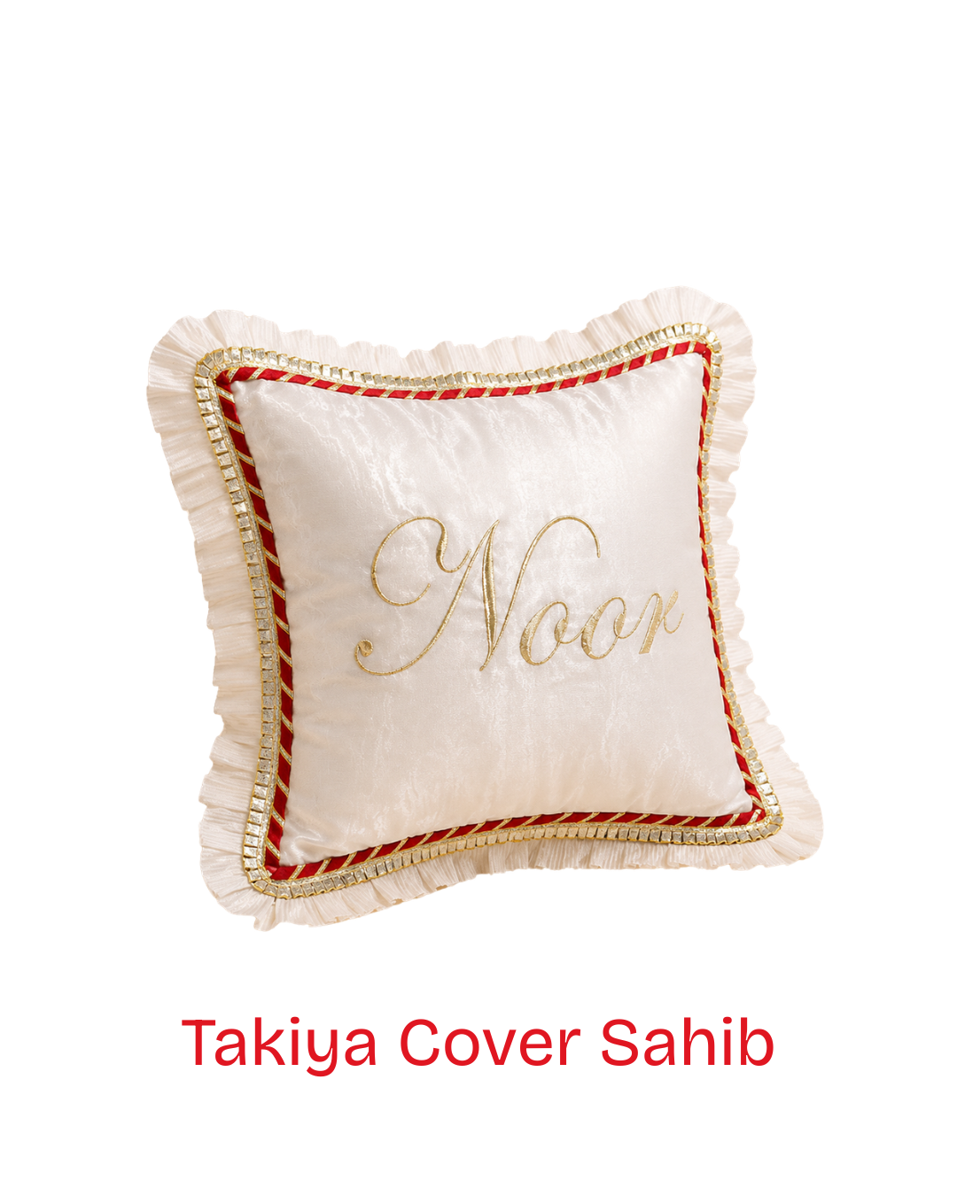 Noor Takiya Sahib Cover with embroidery for Guruji Darbar